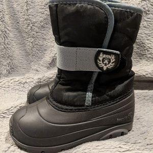 TODDLER KAMIK BLACK SNOWBUG BOOTS SZ 9